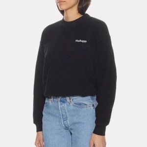 Madhappy Terrycloth Cropped Crew Neck Sweatshirt